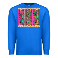 True Royal tie dye hearts and butterfly with flowers Premium Sweatshirt - Artiststas