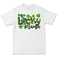 White st. patrick's day one lucky mama Premium Tee - RanaPortraitStore