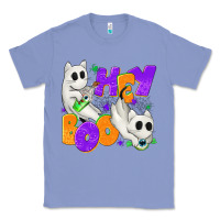 Hey Boo With Ghost Cats Classic Tee | Teevron