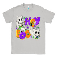Moon Dust Hey Boo with Ghost Cats Classic Tee - texasbilliewilder