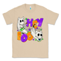 Mushroom Hey Boo with Ghost Cats Classic Tee - texasbilliewilder