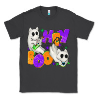 Smoke Hey Boo with Ghost Cats Classic Tee - texasbilliewilder