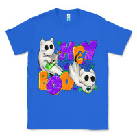 True Royal Hey Boo with Ghost Cats Classic Tee - texasbilliewilder