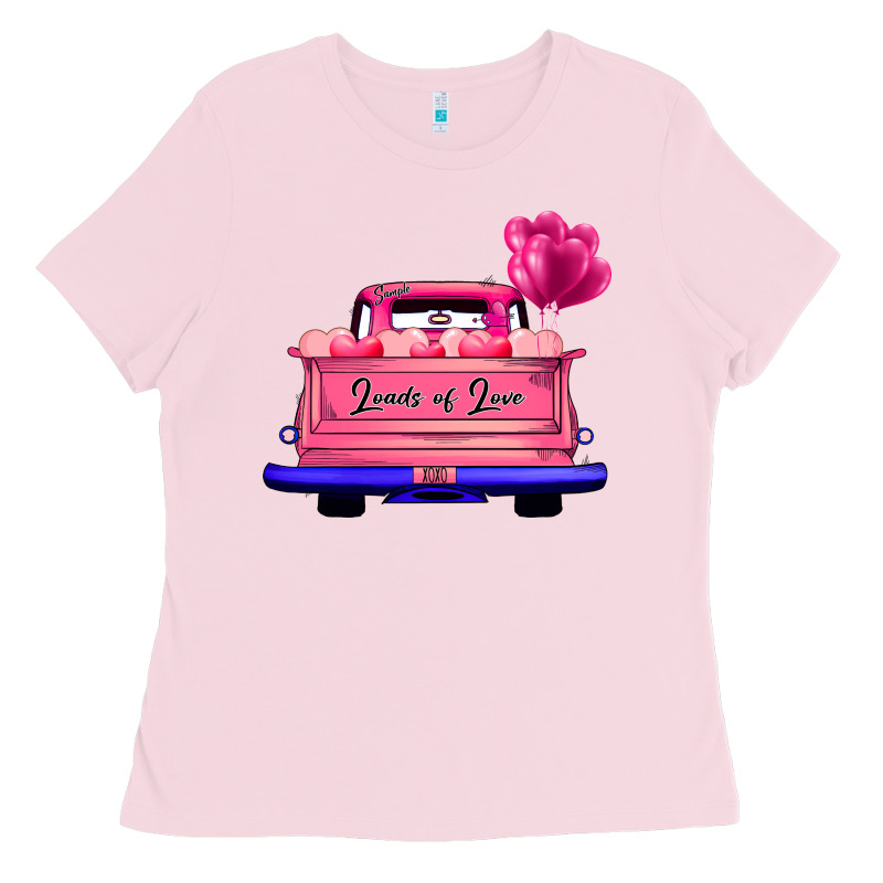 Loads Of Love Valentine's Day Truck Ladies Tee by Bettercallsaul | Teevron