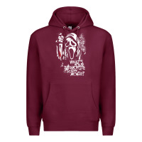 Burgundy Scream Favorite Scary Movie Premium Hoodie - minhPixels
