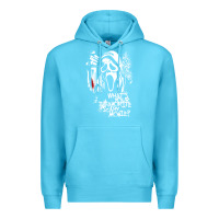 Ocean Blue Scream Favorite Scary Movie Premium Hoodie - minhPixels