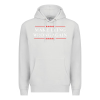 Dove Grey Make Lying Wrong Again   Gift Resist Racism AntiTrump Premium Hoodie - minhPixels