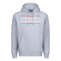 Heather Grey Make Lying Wrong Again   Gift Resist Racism AntiTrump Premium Hoodie - minhPixels