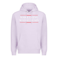 Lilac Make Lying Wrong Again   Gift Resist Racism AntiTrump Premium Hoodie - minhPixels