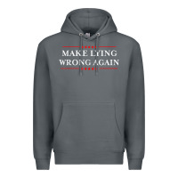 Rock Make Lying Wrong Again   Gift Resist Racism AntiTrump Premium Hoodie - minhPixels