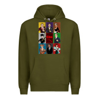 Army Green Clue Movie Premium Hoodie - minhPixels