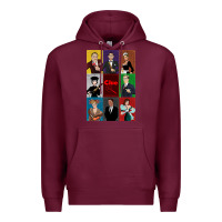 Burgundy Clue Movie Premium Hoodie - minhPixels