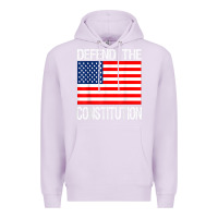 Lilac Defend the Constitution US Political Protest Tee Premium Hoodie - minhPixels
