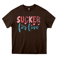 Chocolate Brown sucker for love Heavy Core Tee - JahusDesignShop