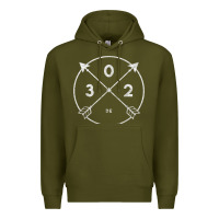 Army Green Delaware Area Code 302 State Pride Souvenir Gift Arrow Premium Hoodie - minhPixels