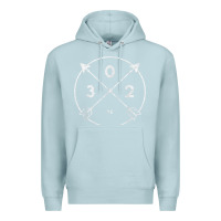 Blue Mist Delaware Area Code 302 State Pride Souvenir Gift Arrow Premium Hoodie - minhPixels