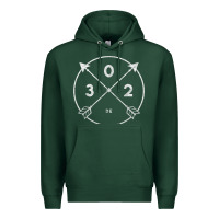 Sports Green Delaware Area Code 302 State Pride Souvenir Gift Arrow Premium Hoodie - minhPixels