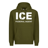 Army Green ICE Federal Agent Halloween Costume Police Immigration Shirt Premium Hoodie - minhPixels