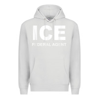Dove Grey ICE Federal Agent Halloween Costume Police Immigration Shirt Premium Hoodie - minhPixels