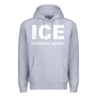 Heather Grey ICE Federal Agent Halloween Costume Police Immigration Shirt Premium Hoodie - minhPixels