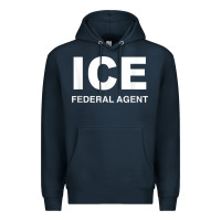 Navy ICE Federal Agent Halloween Costume Police Immigration Shirt Premium Hoodie - minhPixels