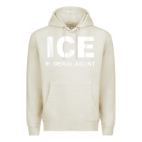 Oatmeal Heather ICE Federal Agent Halloween Costume Police Immigration Shirt Premium Hoodie - minhPixels