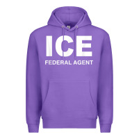 Purple ICE Federal Agent Halloween Costume Police Immigration Shirt Premium Hoodie - minhPixels