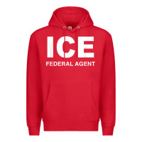 Red ICE Federal Agent Halloween Costume Police Immigration Shirt Premium Hoodie - minhPixels