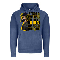 Vintage Denim strong powerful confident king blessed unique Vintage Hoodie - CowGirlArtShop