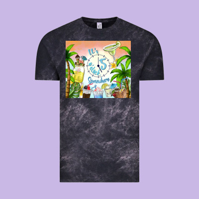 It's Five O'clock Somewhere Vintage Tee Designed By Tumblerdesignbyshophia