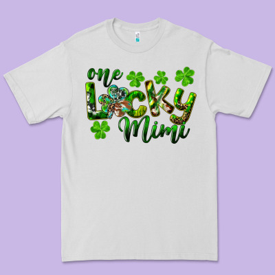 St. Patrick's Day One Lucky Mimi Premium Tee Designed By Ranaportraitstore