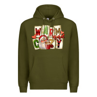 Army Green warm and cozy santa Premium Hoodie - FaDigitalArtStudio