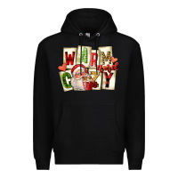 Black warm and cozy santa Premium Hoodie - FaDigitalArtStudio