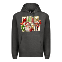 Charcoal Heather warm and cozy santa Premium Hoodie - FaDigitalArtStudio