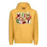 Mustard warm and cozy santa Premium Hoodie - FaDigitalArtStudio