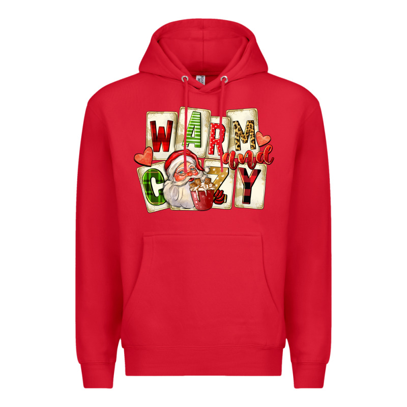 Warm And Cozy Santa Premium Hoodie by FaDigitalArtStudio | Teevron