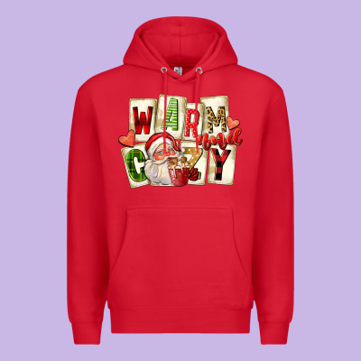 Warm And Cozy Santa Premium Hoodie Designed By Fadigitalartstudio