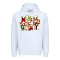White warm and cozy santa Premium Hoodie - FaDigitalArtStudio