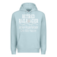 Blue Mist Mens Railroad Retirement Gifts For Men Premium Hoodie - minhPixels