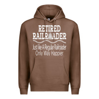 Chestnut Mens Railroad Retirement Gifts For Men Premium Hoodie - minhPixels