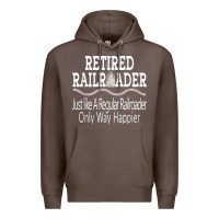 Coffee Mens Railroad Retirement Gifts For Men Premium Hoodie - minhPixels