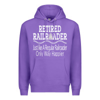 Purple Mens Railroad Retirement Gifts For Men Premium Hoodie - minhPixels