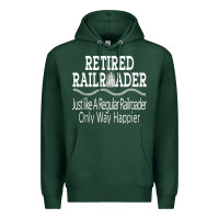 Sports Green Mens Railroad Retirement Gifts For Men Premium Hoodie - minhPixels