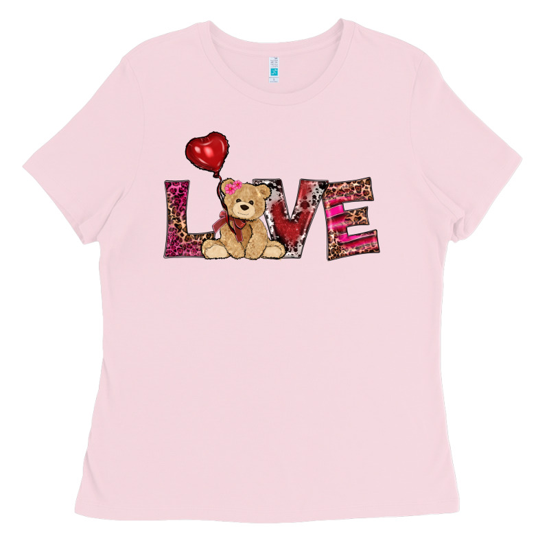 Valentine's Day Tedybear Love Ladies Tee by RanaPortraitStore | Teevron