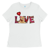 White valentine's day tedybear love Ladies Tee - RanaPortraitStore