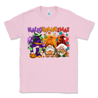 Bubblegum Pink Hallothanksmas gnomes Classic Tee - NancyCooperArtShop