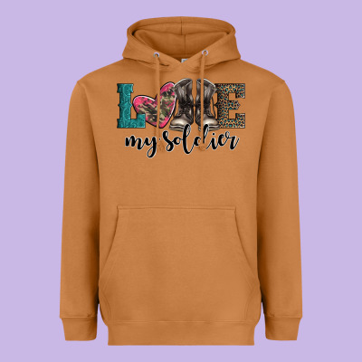 Armed Forces Day Love My Soldier Heavyweight Hoodie Designed By Artiststas