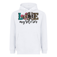 White armed forces day love my soldier Heavyweight Hoodie - Artiststas