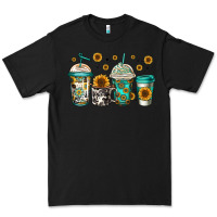 Black sunflowers coffee cups Premium Tee - Jasminsmagicworld