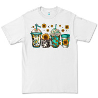 White sunflowers coffee cups Premium Tee - Jasminsmagicworld